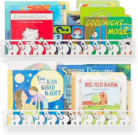 elephant bookshelf nursery