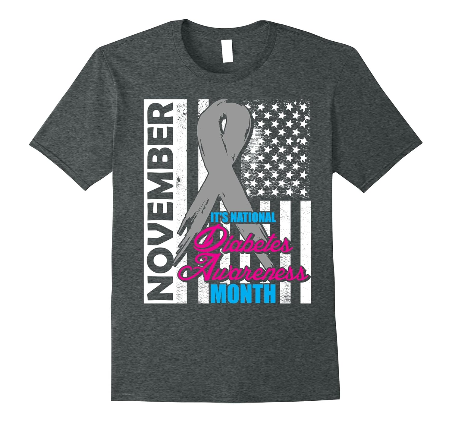 Diabetes Awareness Month November T shirt-Rose