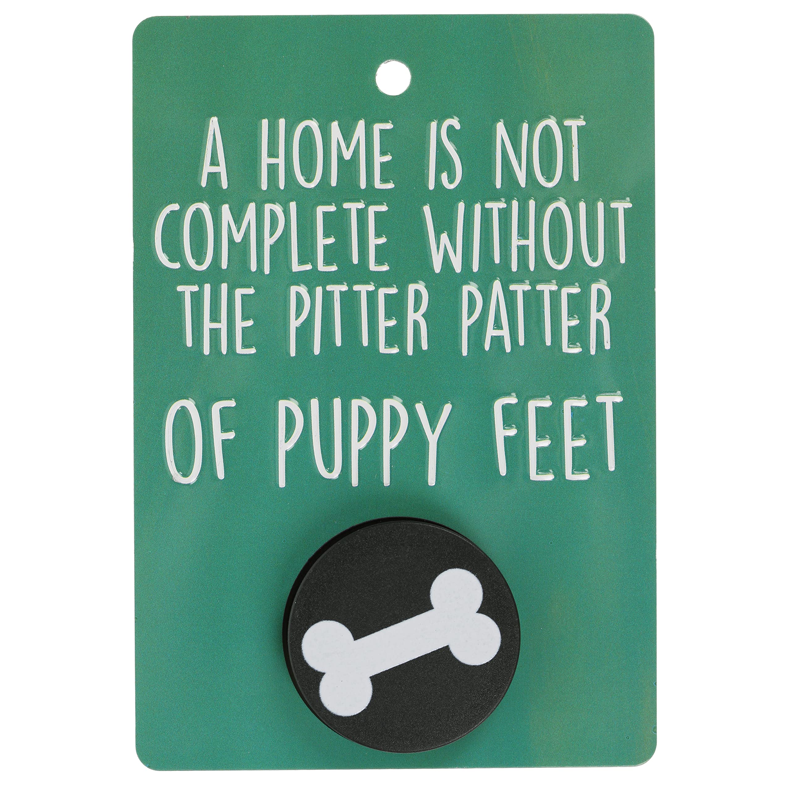 Pooch Pals A Home Is Not Complete Without The Pitter Patter Of Puppy Feet Dog Lead Holder Wall Mounted Plaque Pop-Out Hook Hanger