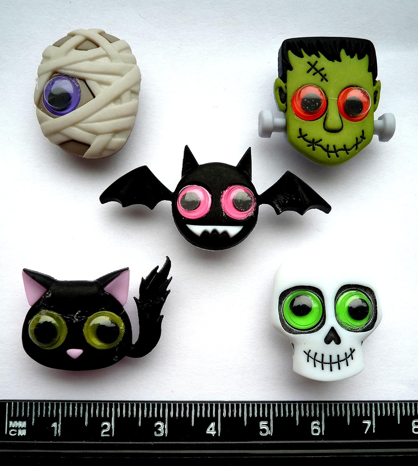 Halloween Creepers Novelty Craft Buttons & Embellishments by Dress It