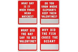 American Greetings Funny Valentines Day Cards for Kids Classroom, Scratch-Off Jokes (40-Count)