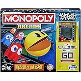 Monopoly Arcade Pac-Man Game Board Game for Kids Ages 8 and Up; Includes Banking and Arcade Unit