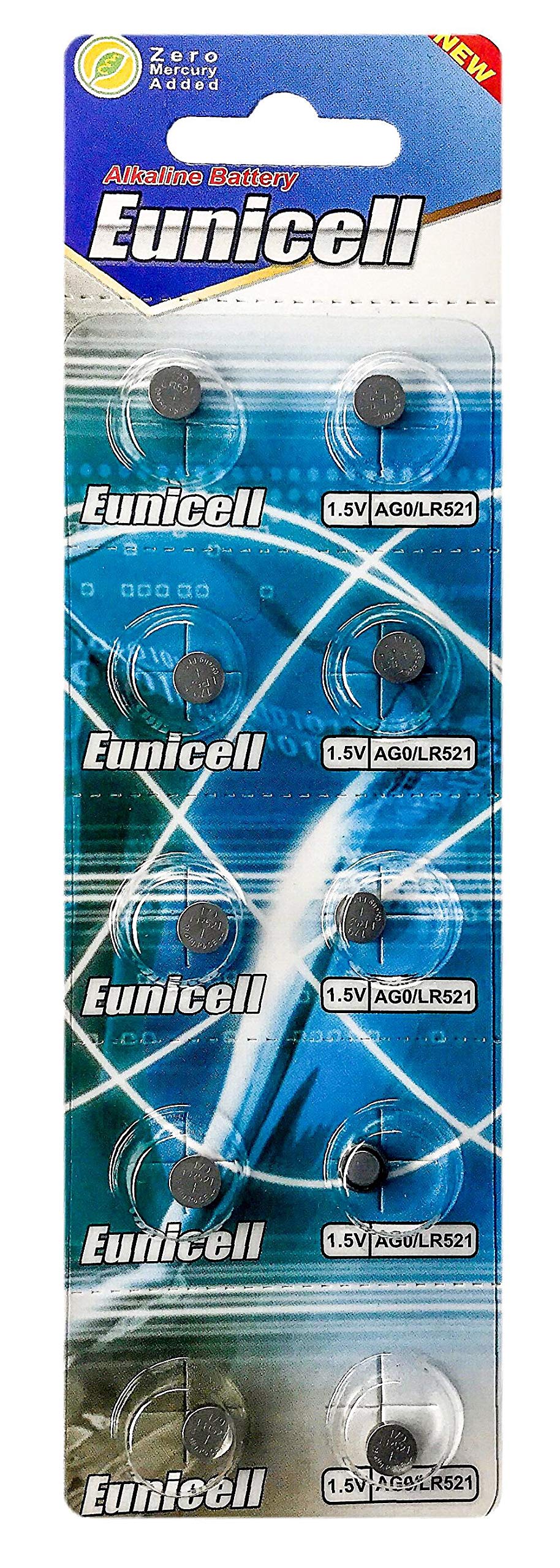 AG0 (3 Blister Ercards = 30 batteries) Eunicell