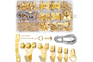 DazSpirit 250 PCS Picture Hanging kit, Picture Hooks, Picture Hanging Hooks, Photo Hanging kit, Picture Frame Hangers with Wa