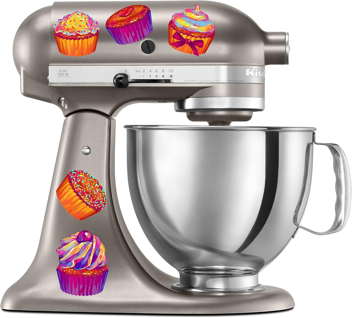 Amazon Com Kitchen Aid Mixer Colorful Cupcake Decal Set