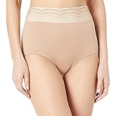 Warner's womens No Pinching No Problems Dig-free Comfort Waist With Lace Microfiber Brief Rs7401p