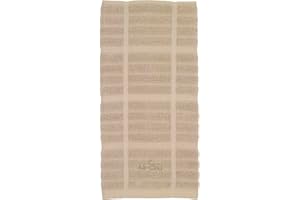 All-Clad Textiles 100-Percent Cotton Solid Kitchen Towel, Cappuccino