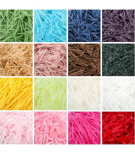 Papier Déchiqueté 100 G - Remplissage Cadeau Écologique Pour Panier, Boîte, Décoration Mariage, Noël, Anniversaire