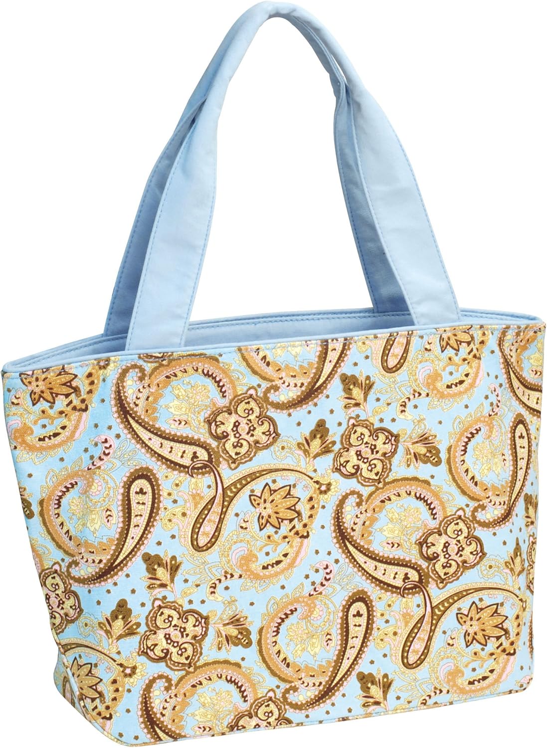 paisley print tote bag
