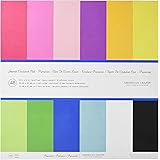 12 x 12-inch AC Cardstock Pad by American Crafts | Includes 48 sheets of heavy weight, smooth cardstock in various primary co