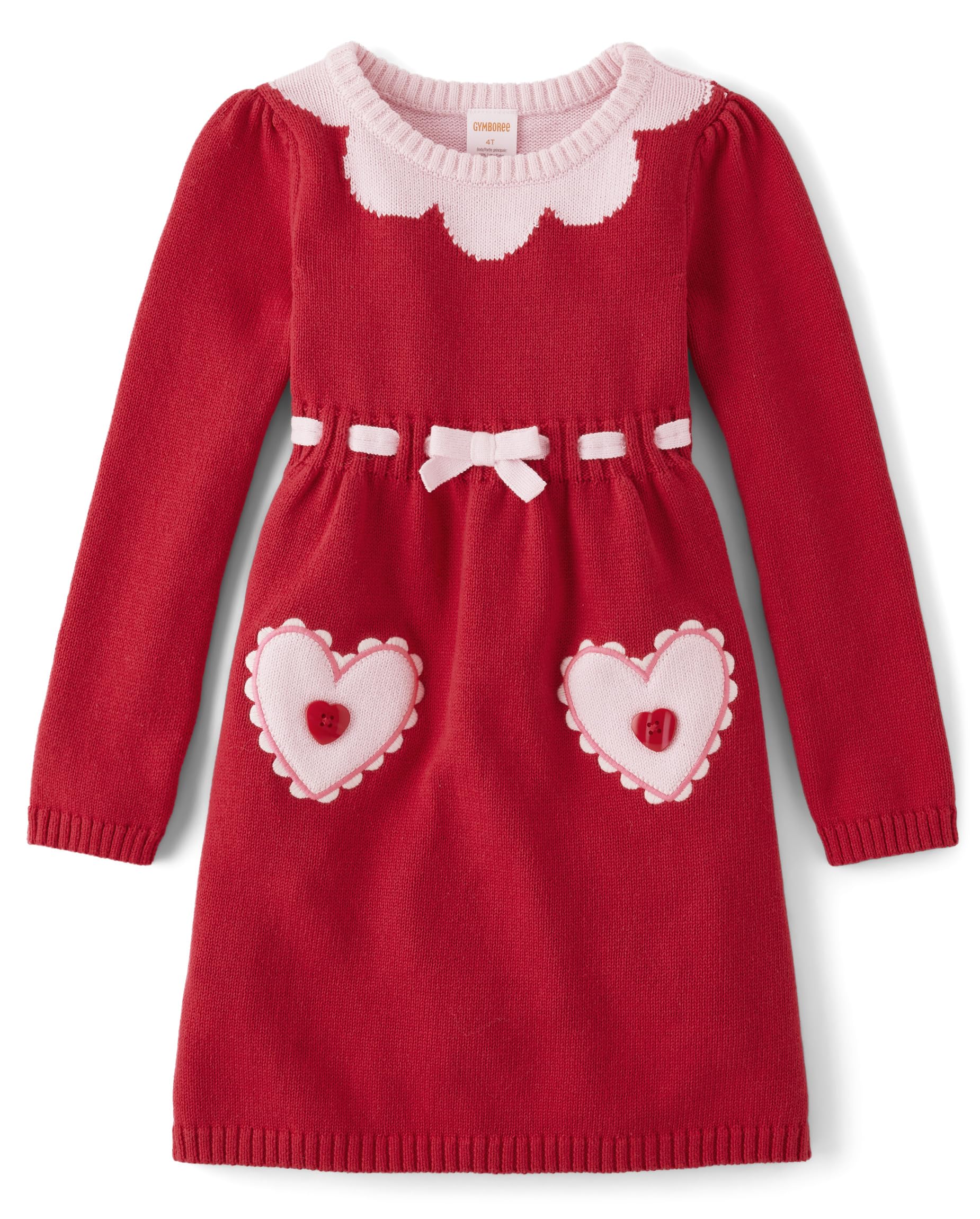 Gymboree,and Toddler Long Sleeve Sweater Dresses,Cozy Valentine,6