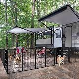 Yaheetech 8 Panel Lightweight Dog Playpen 80cm Portable Exercise Pen view 3
