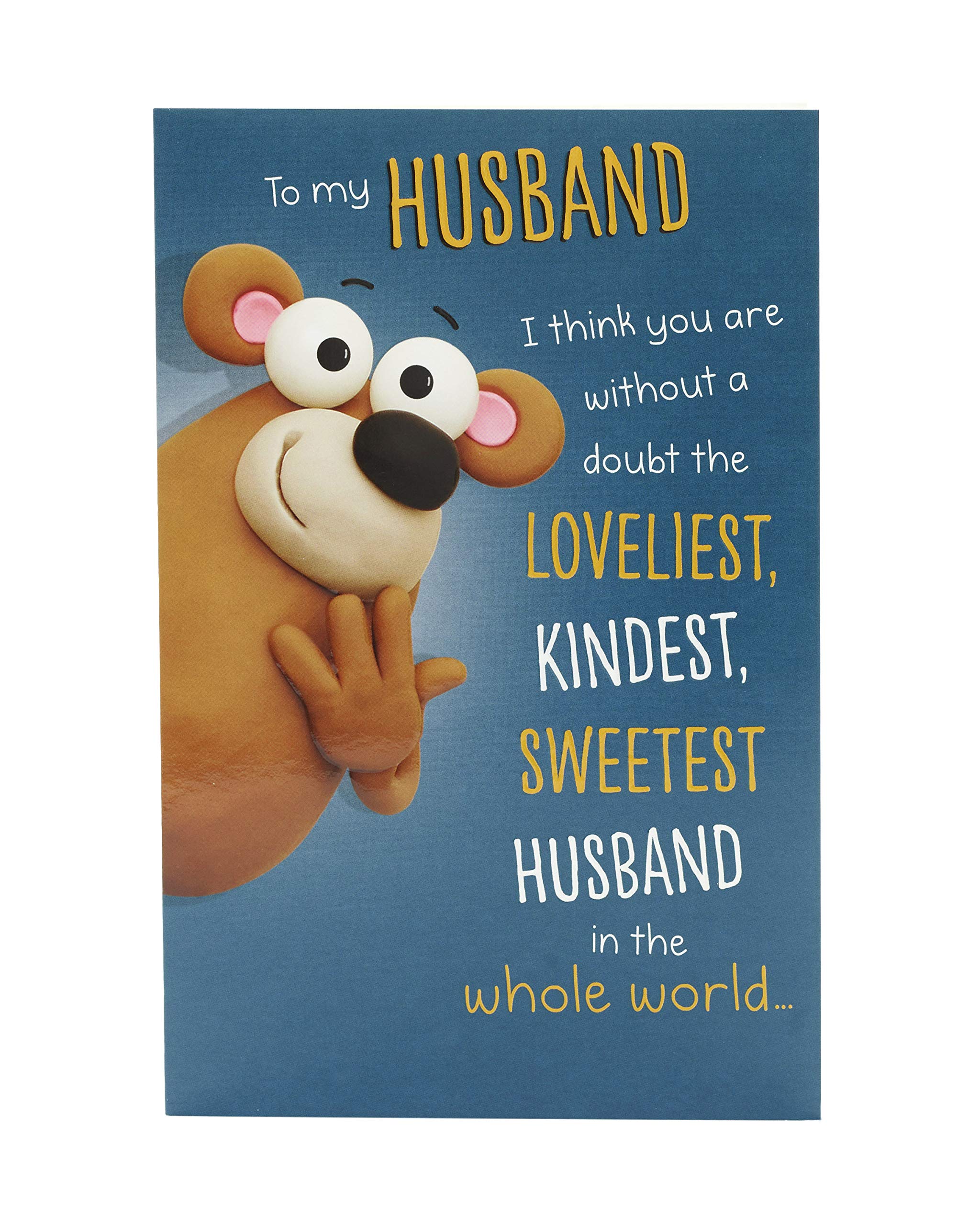 Husband Birthday Card for Him - Funny, Joke Birthday Card
