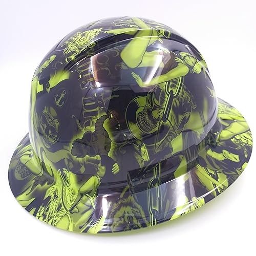 Wet Works Imaging Customized Pyramex Full Brim Green Biker Babes - Main Image
