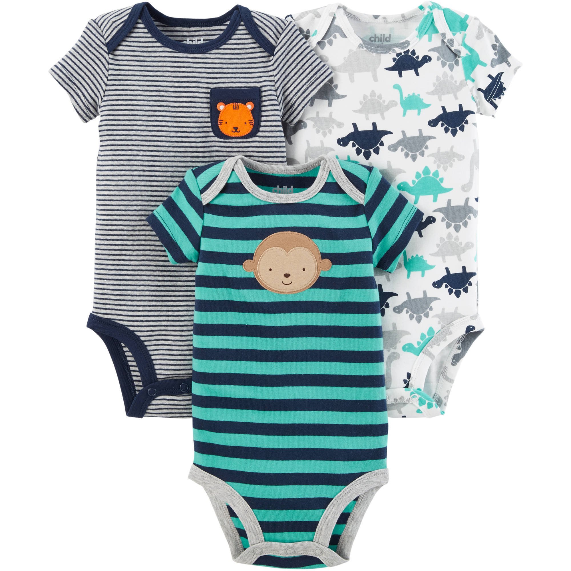 child of mine 3 pack bodysuits