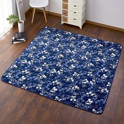 Amazon Co Jp Disney ディズニー ミッキー ラグ ラグマット 約2畳 185ｘ185cm Sb 515 D ホーム キッチン