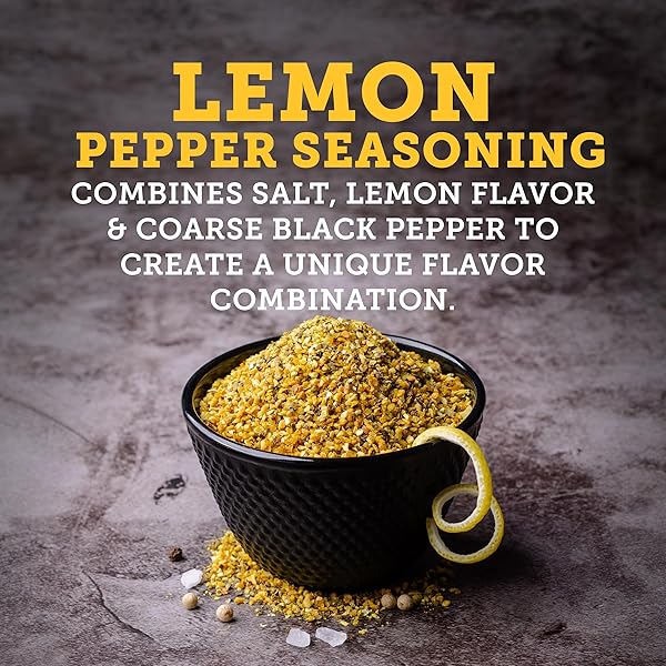 TONES LEMON PEPPER SEASONING BLEND, 3.35 OUNCE