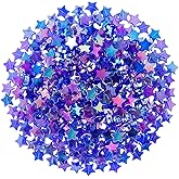 OIIKI 200 PCS Acrylic Star Shape Beads, Star Shape Charming Bead, Acrylic 11mm Beads for DIY Jewelry Craft Making Necklace Bracelet Supplies - Dark Blue