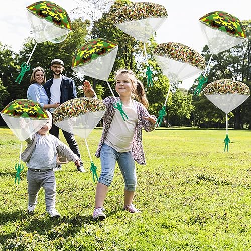 Plzrme Pcs Parachute Toy,Tangle Free Throw Throwing Parachute