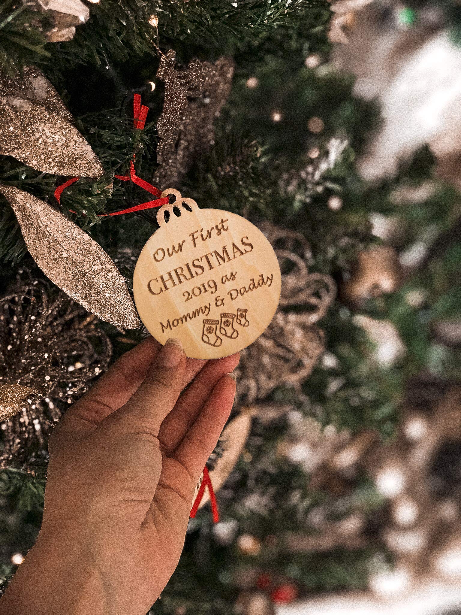 moms first christmas ornament
