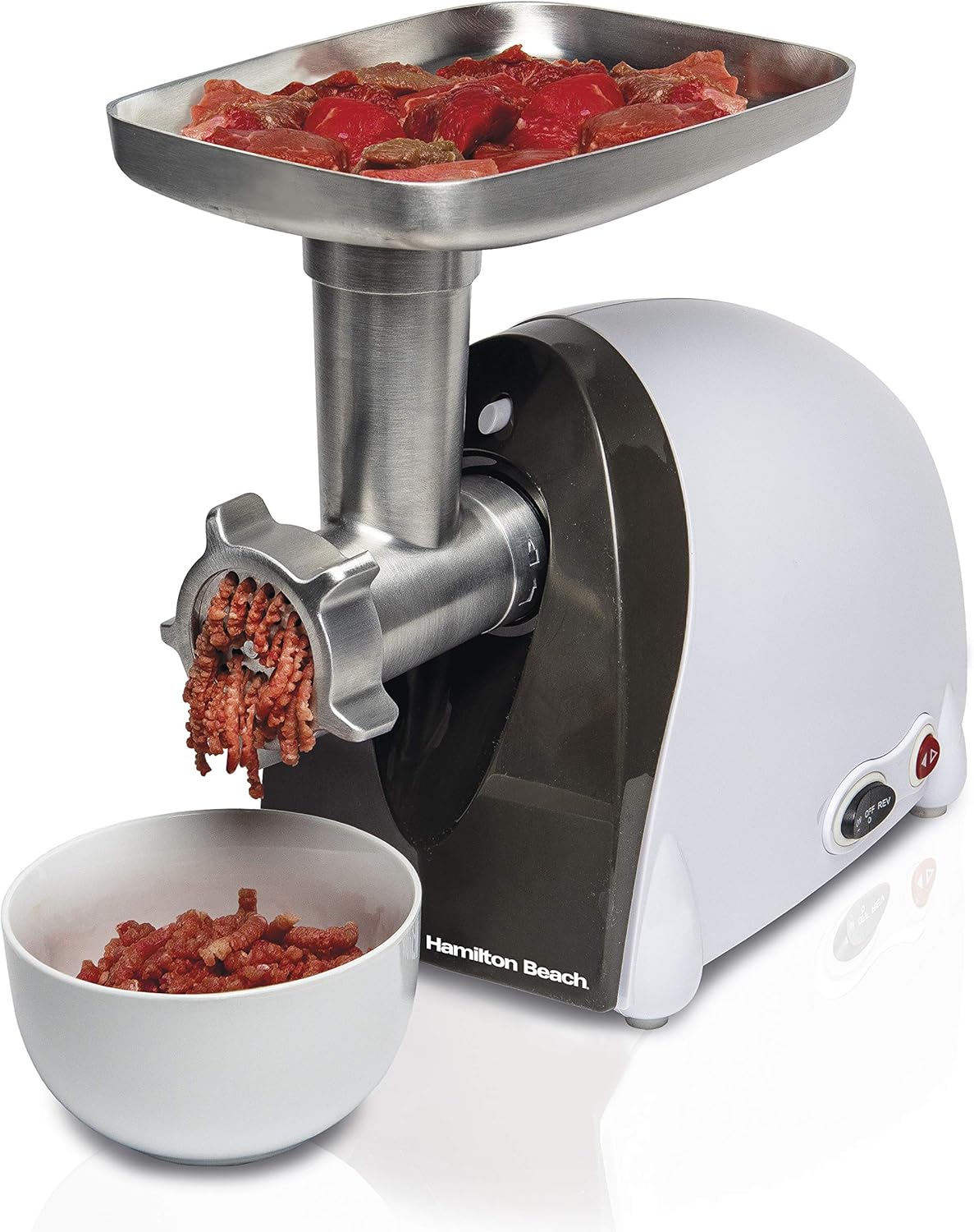 Hamilton Beach 78402C Electric Meat Grinder & Sausage Stuffer, White Amazon.ca Home & Kitchen