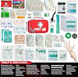 General Medi 215 Piece First Aid Kit with 43 Piece Mini Kit - Car Home Travel view 2
