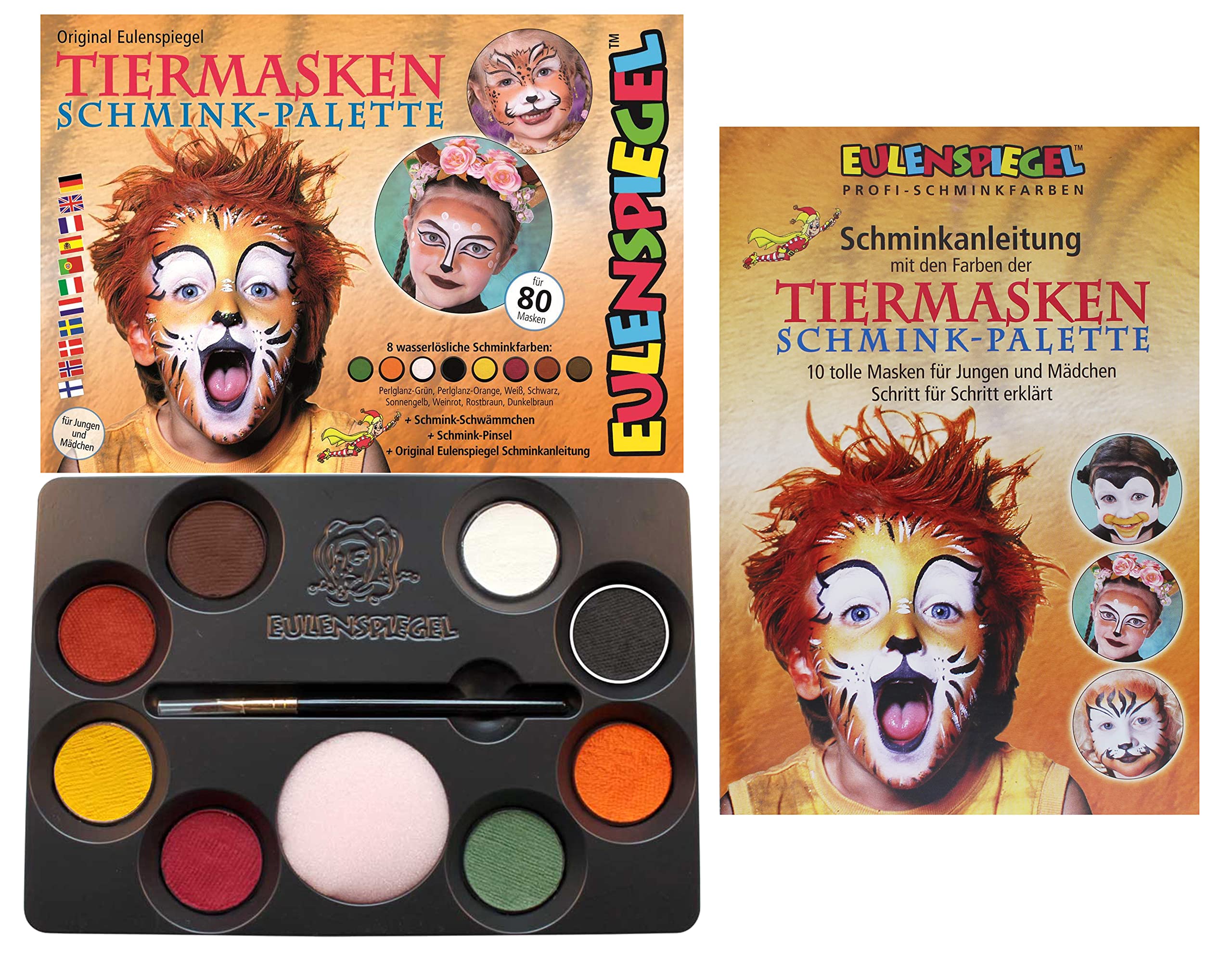 8 Colour Palette Animal Make-up Box