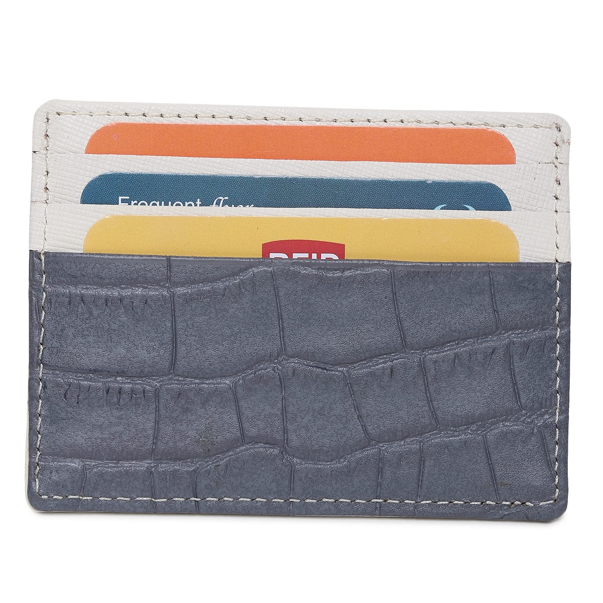 Women's Credit Card Holders - Small Ladies Wallet - Thin Wallet for Women - Dual Color Leather - Front Pocket Card Wallet - Slim Card Case - Giftbox
