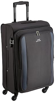 PRONTO Rome Polyester 68 cms Grey Suitcase (6532)