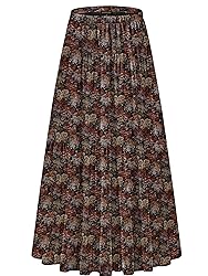 NASHALYLY Women's Chiffon Elastic High Waist