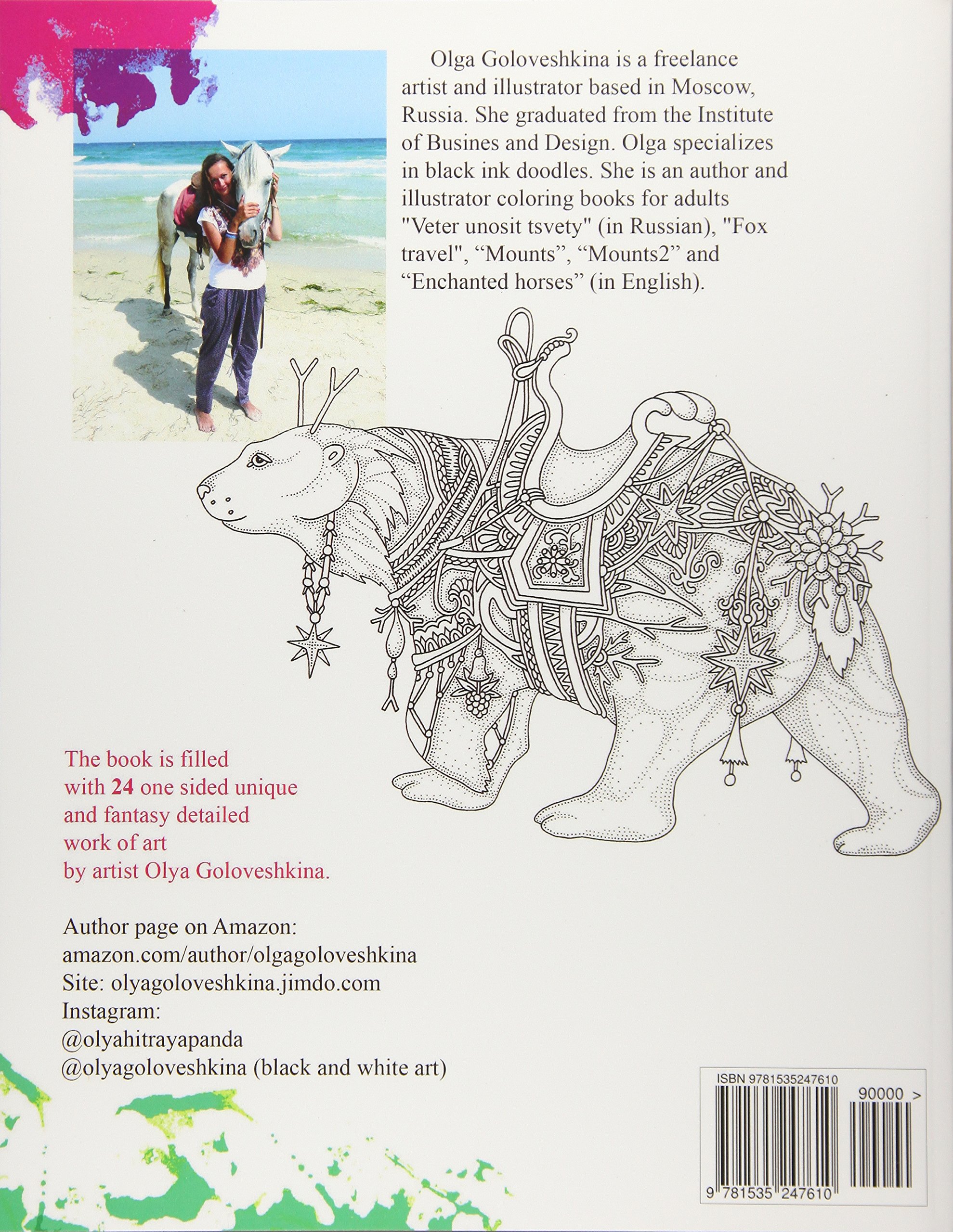 Download Amazon Com Mounts Coloring Book 9781535247610 Goloveshkina Olga Books