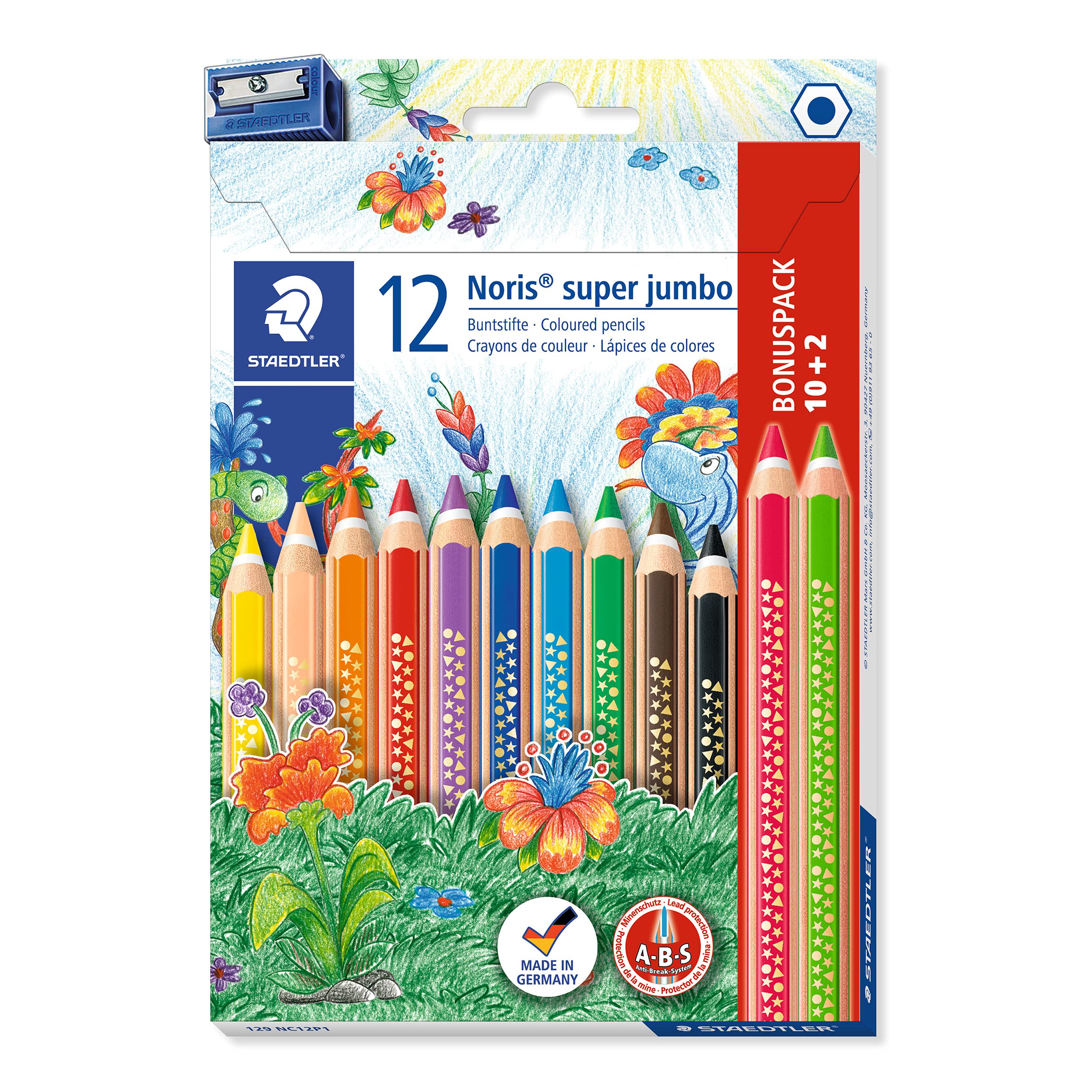 Staedtler 129 NC12P1 Colored Pencil Noris Super Jumbo