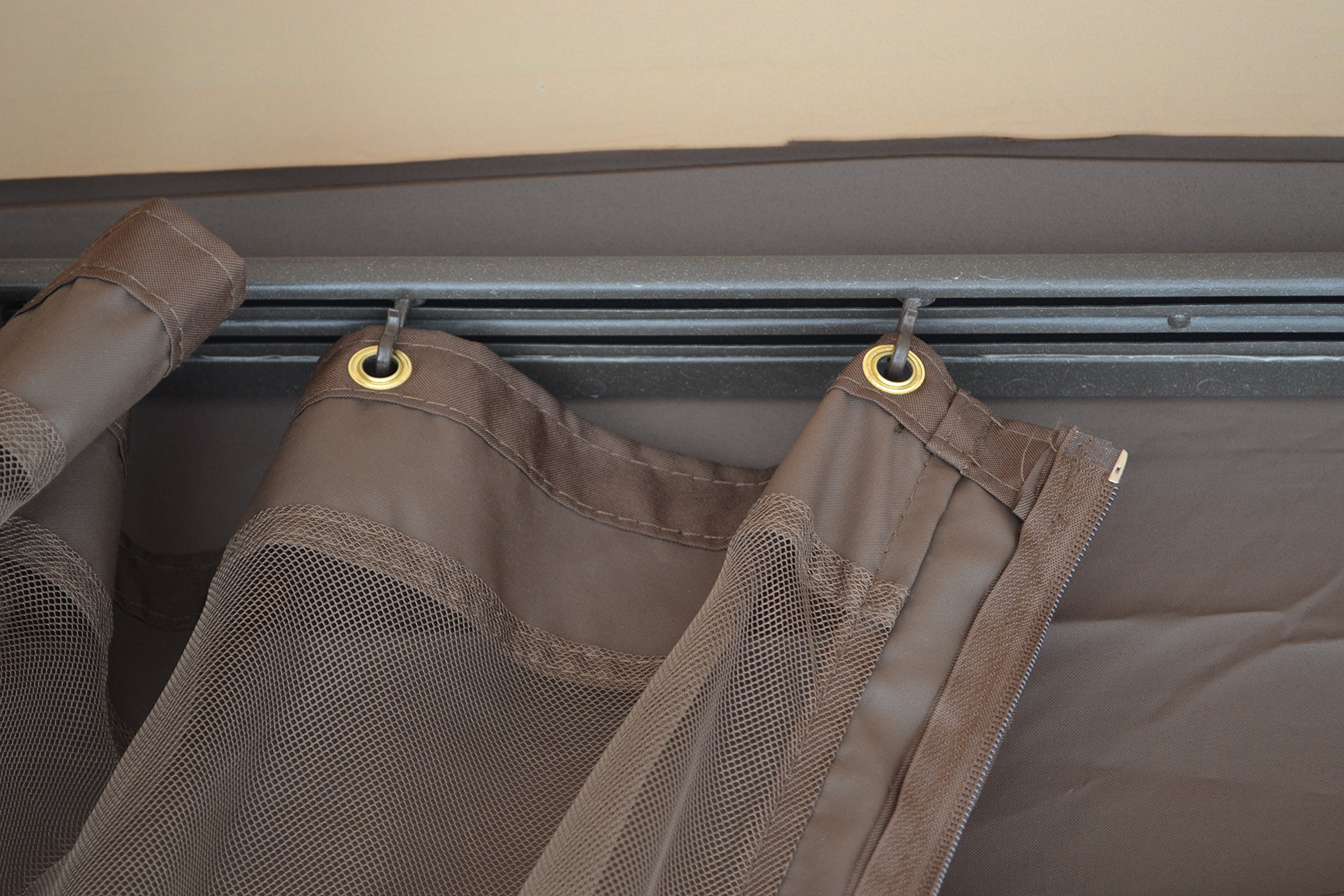 Universal 10' x 10' Gazebo Replacement Mosquito Netting Brown eBay