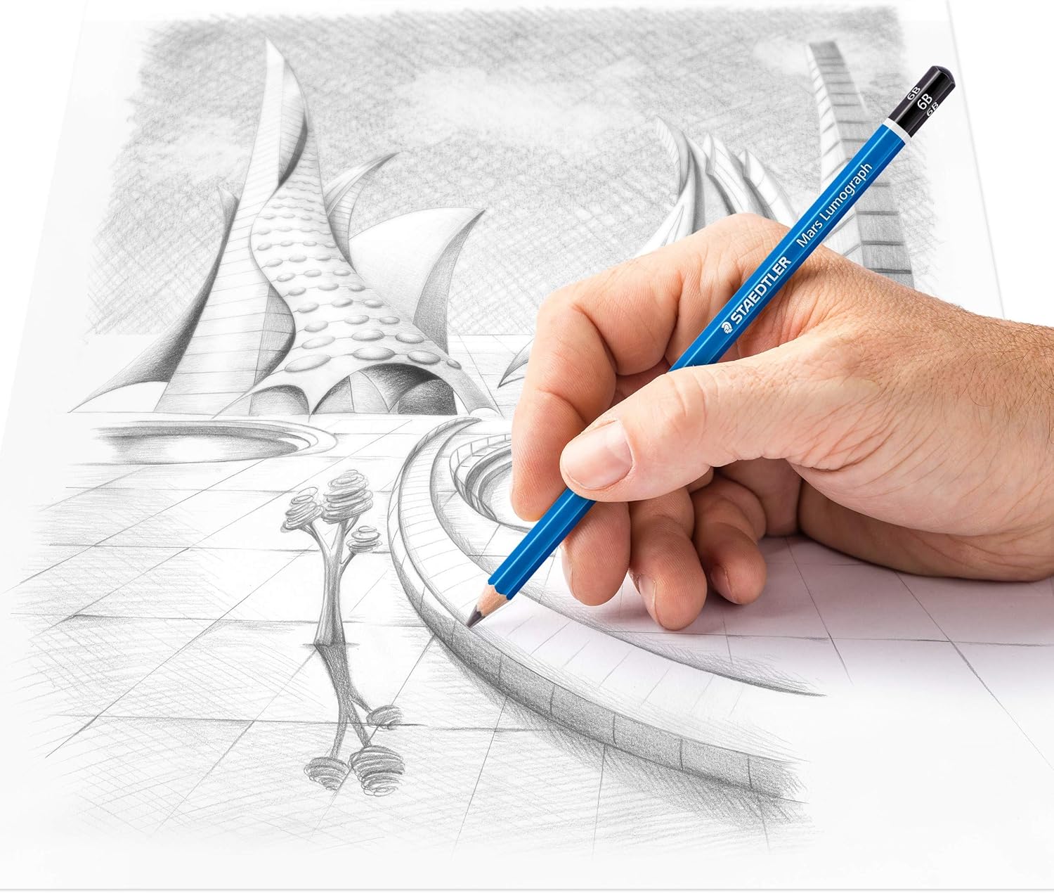 Staedtler 100G24S Mars Lumograph Drawing Pencils 24/Pkg