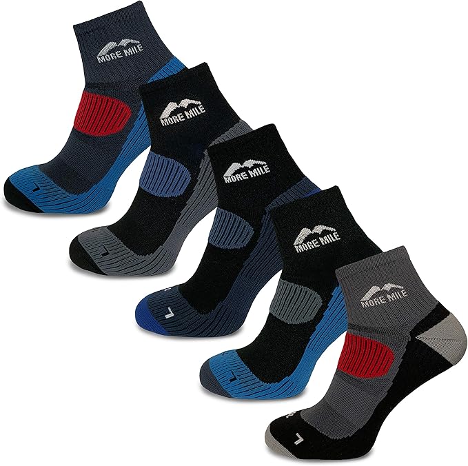 More Mile Cheviot Trail Running Socks (5 Pack) Compression Arch Brace