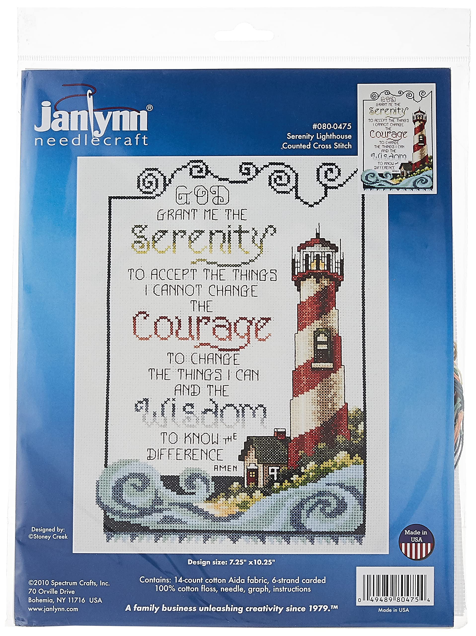 Janlynn Counted Cross Stitch Kit, Cotton, Multi-Colored, by The Yard