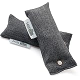 Mini Moso Natural Air Purifying Bags, Shoe Deodorizer and Odor Eliminator. (Two Bags Per Package)