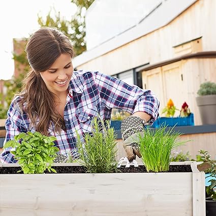 Relaxdays Huerto Urbano, Terraza, Balcón & Jardín, Tiesto Grande ...