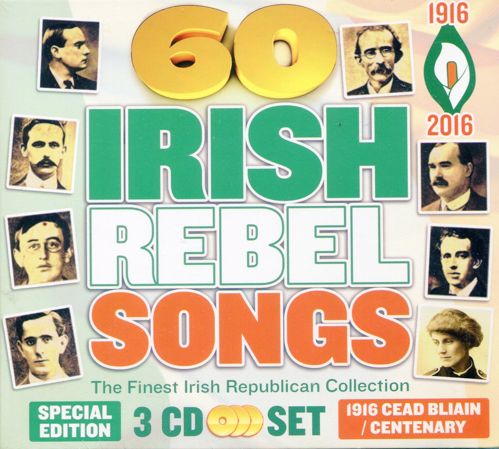 60 Irish Rebel songs - The Finest Irish Republican Collection Easter Rising 1916 (3 CD Set)