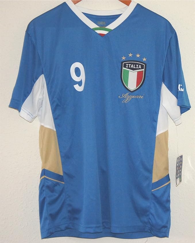 World Cup Soccer Team ITALIA (Italy) Adult Fashion Soccer Jersey Sports Fan