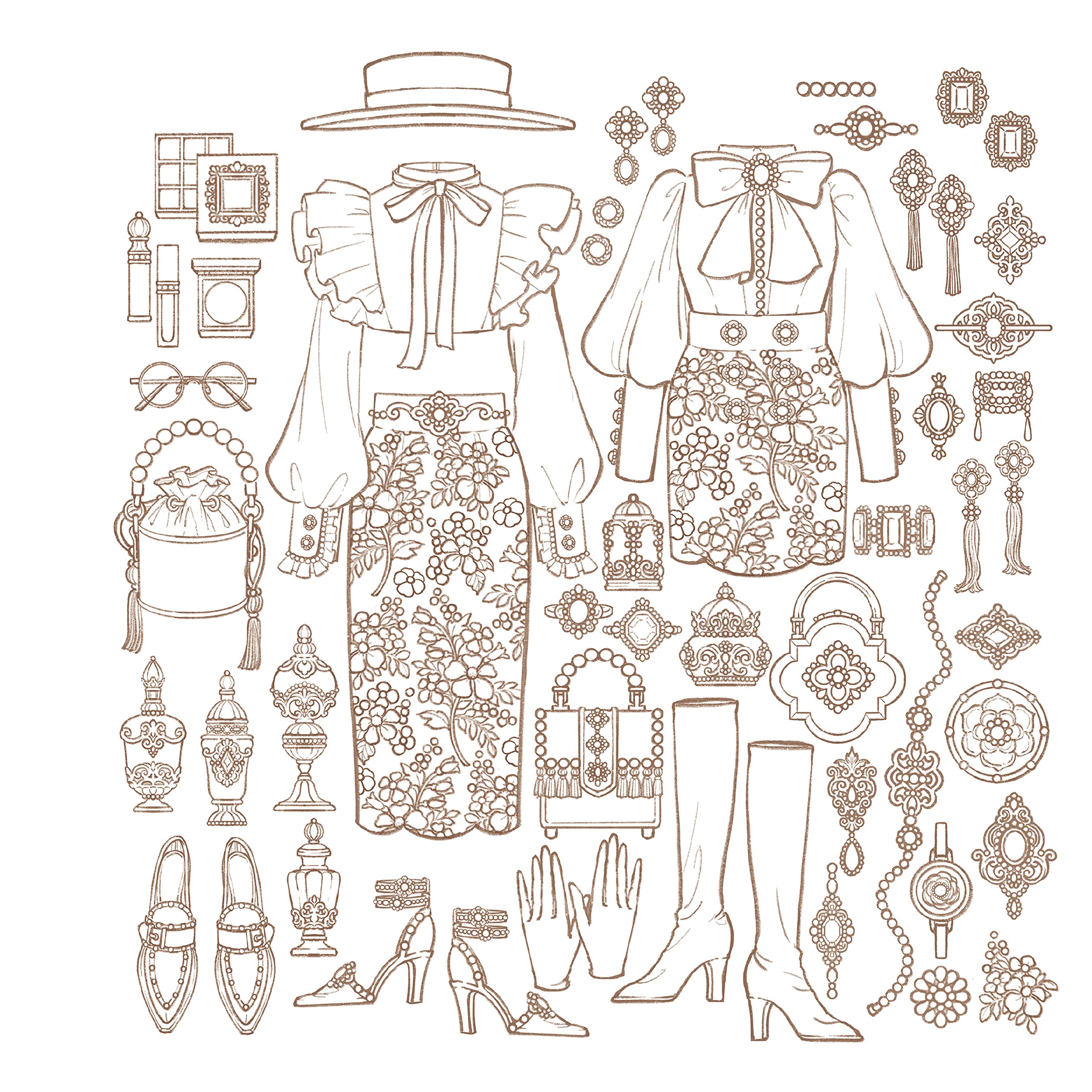 Amazon Co Jp すずらん通りの洋服店 ぬり絵book Fouatons Japanese Books