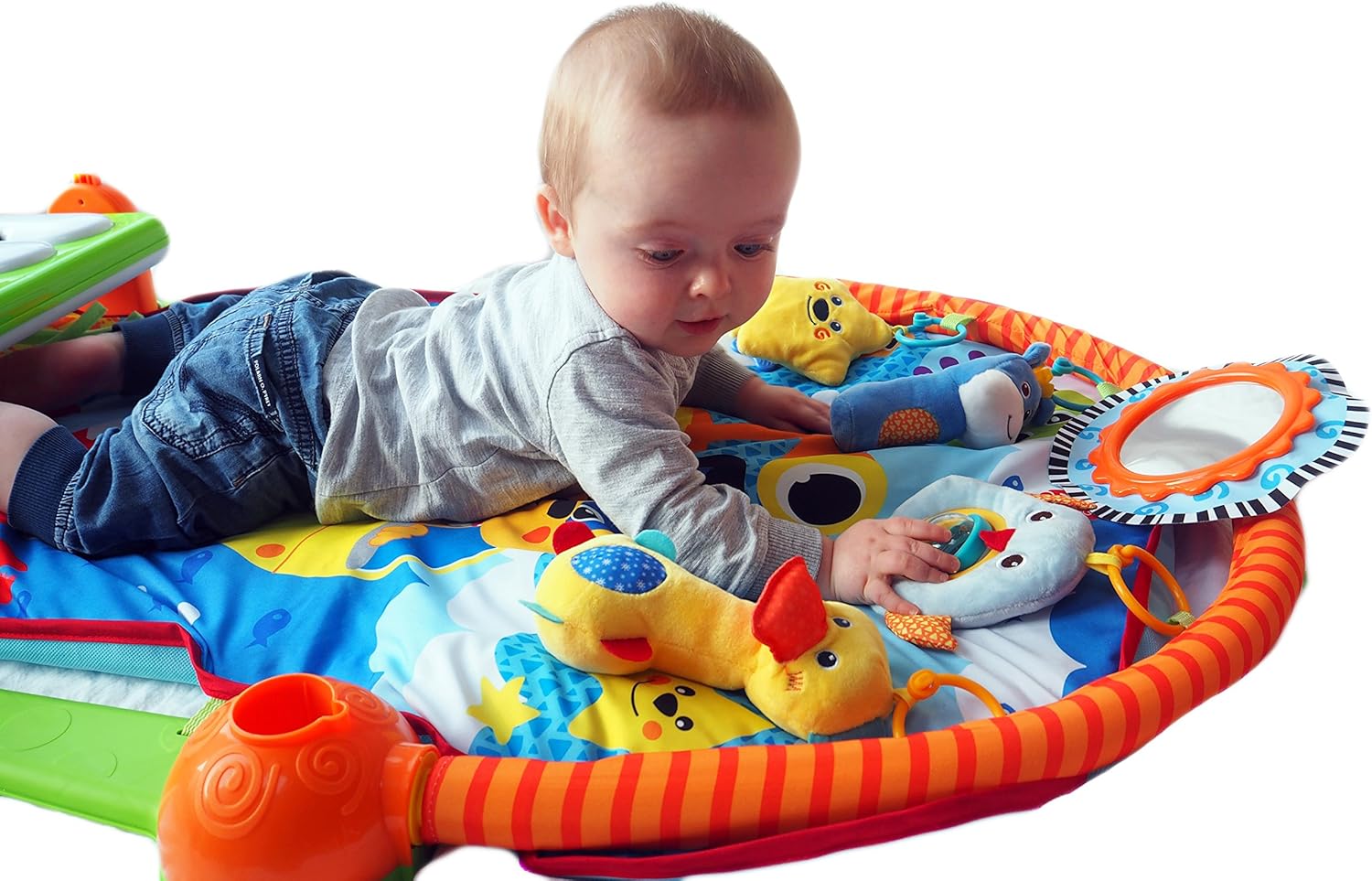 baba mama play piano gym