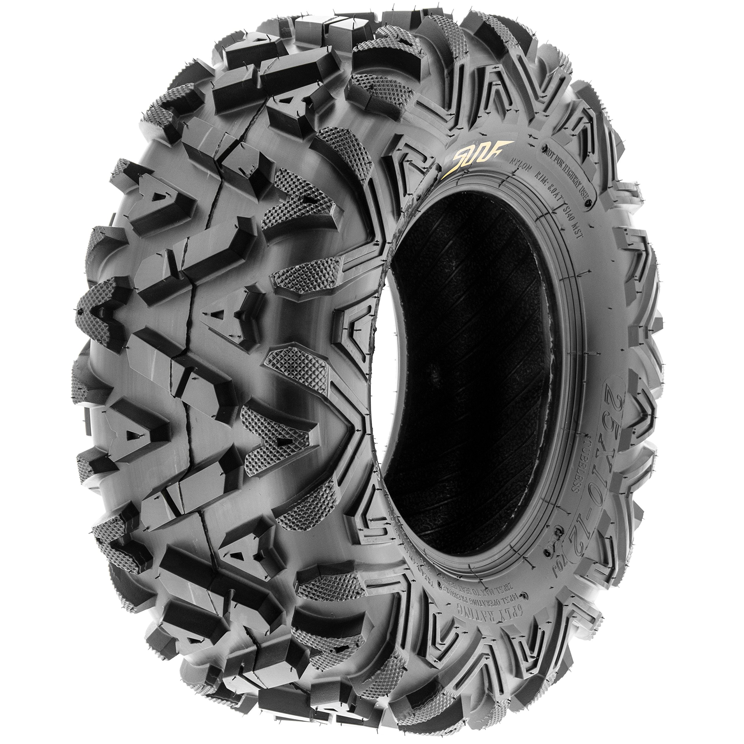 SunF A033 Power.I AT 25x1012 ATV UTV Tire, AllTerrain OffRoad, 6 PR