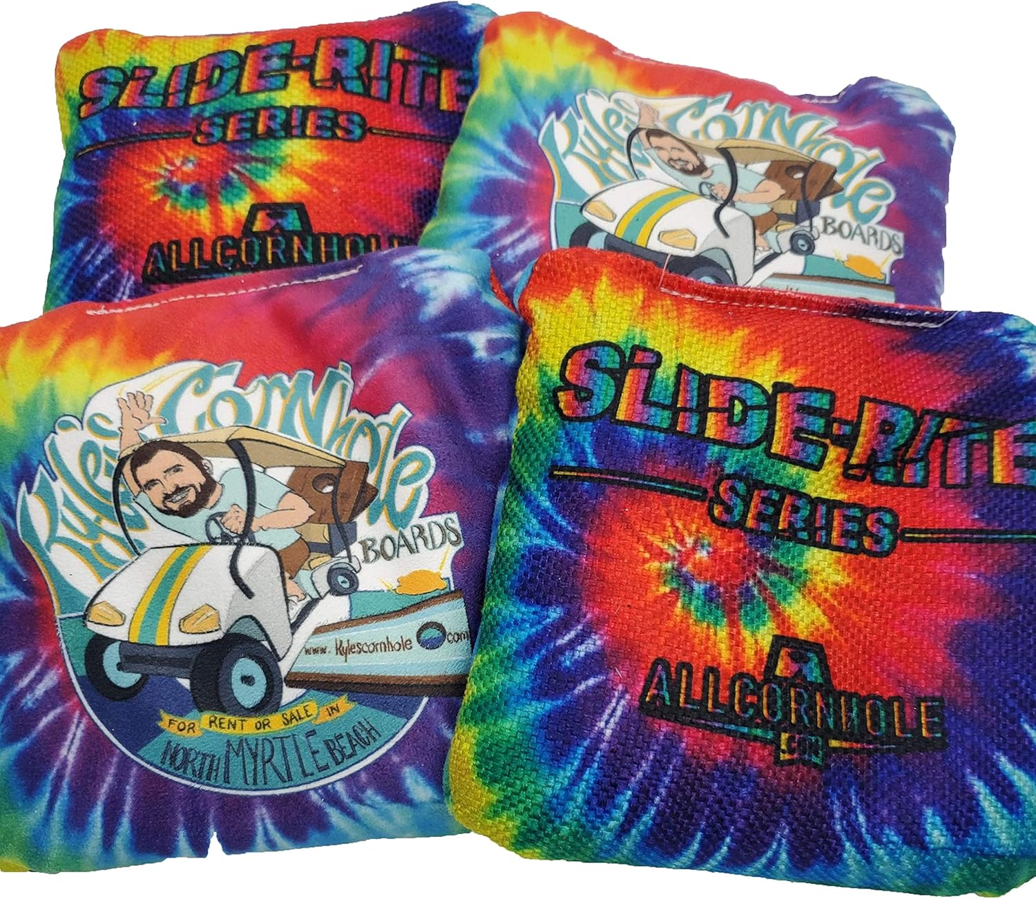Tie Dye Professional Cornhole Bags with Tote Bag/Bean Bags