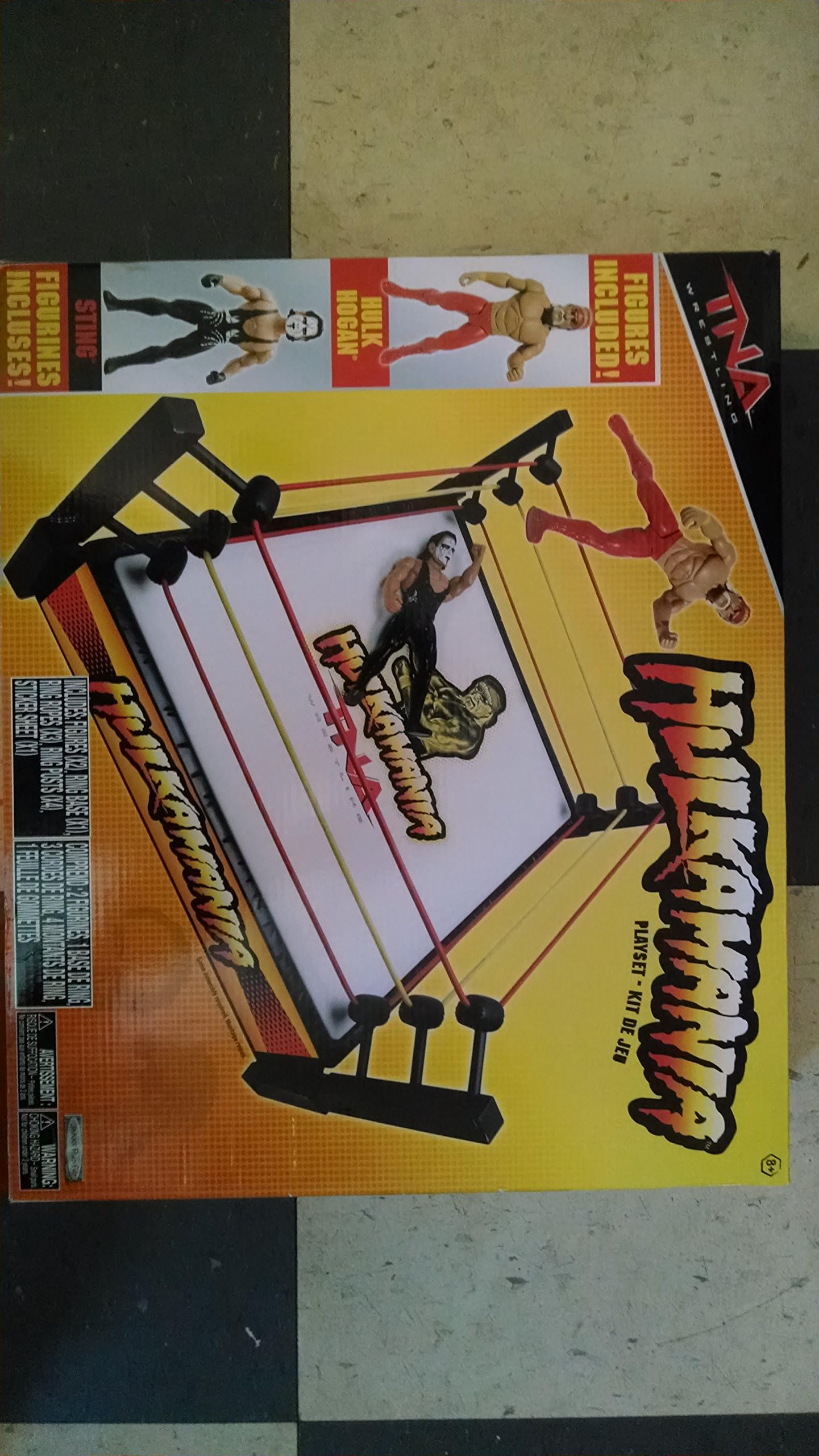 TNA Wrestling Hulkamania Ring Playset w/Bonus Figures Included!