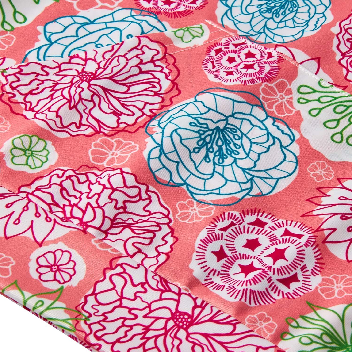 BFUSTYLE Little Girl Preschooler Floral Lightweight Hoodie Go to School Fit Hooded Sweatshirt Coral Red 6t