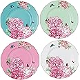 Royal Albert Miranda Kerr Mixed Patterns Accent Plate, 4.4", Multicolor (Assorted), Set of 4
