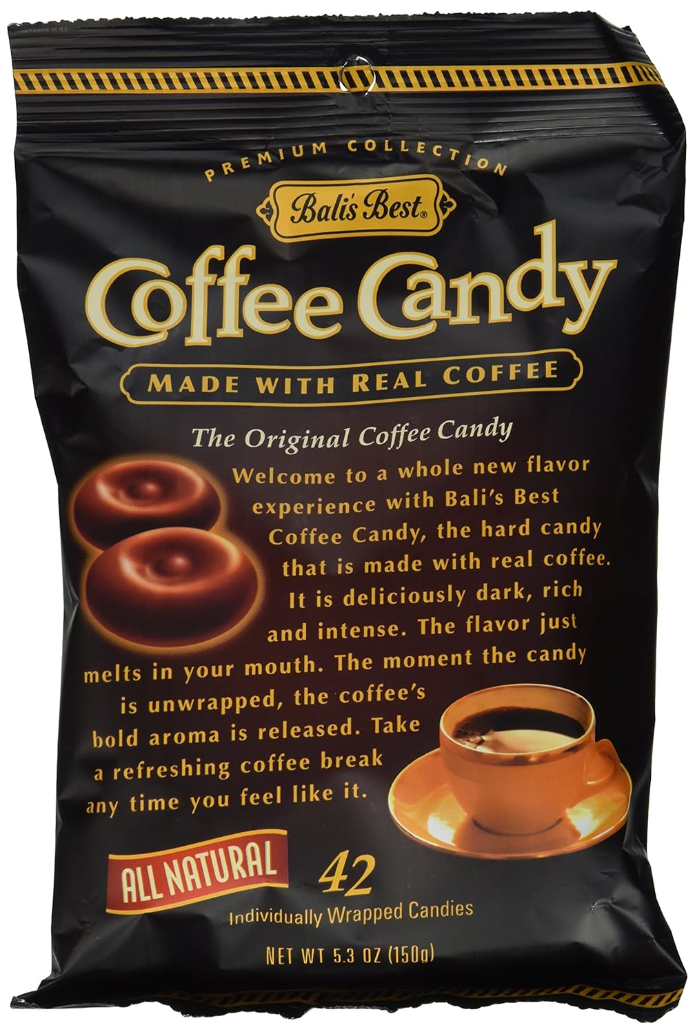 Bali's Best Coffee Hard Candy 5.3 oz Bags in a Gift Box