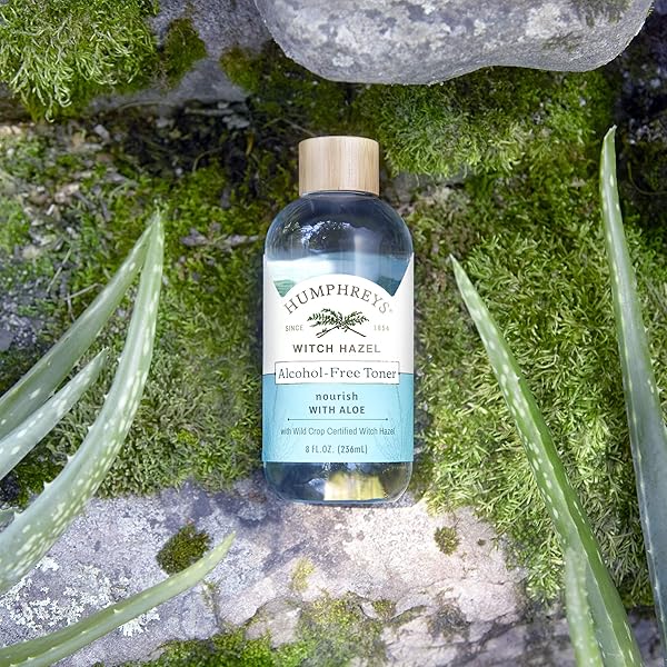 HUMPHREYS WITCH HAZEL NOURISHING TONER | WILD HARVESTED WITCH HAZEL & ALOE | ALCOHOL-FREE | NATURAL | HYDRATING | SOOTHING | 8 FL OZ