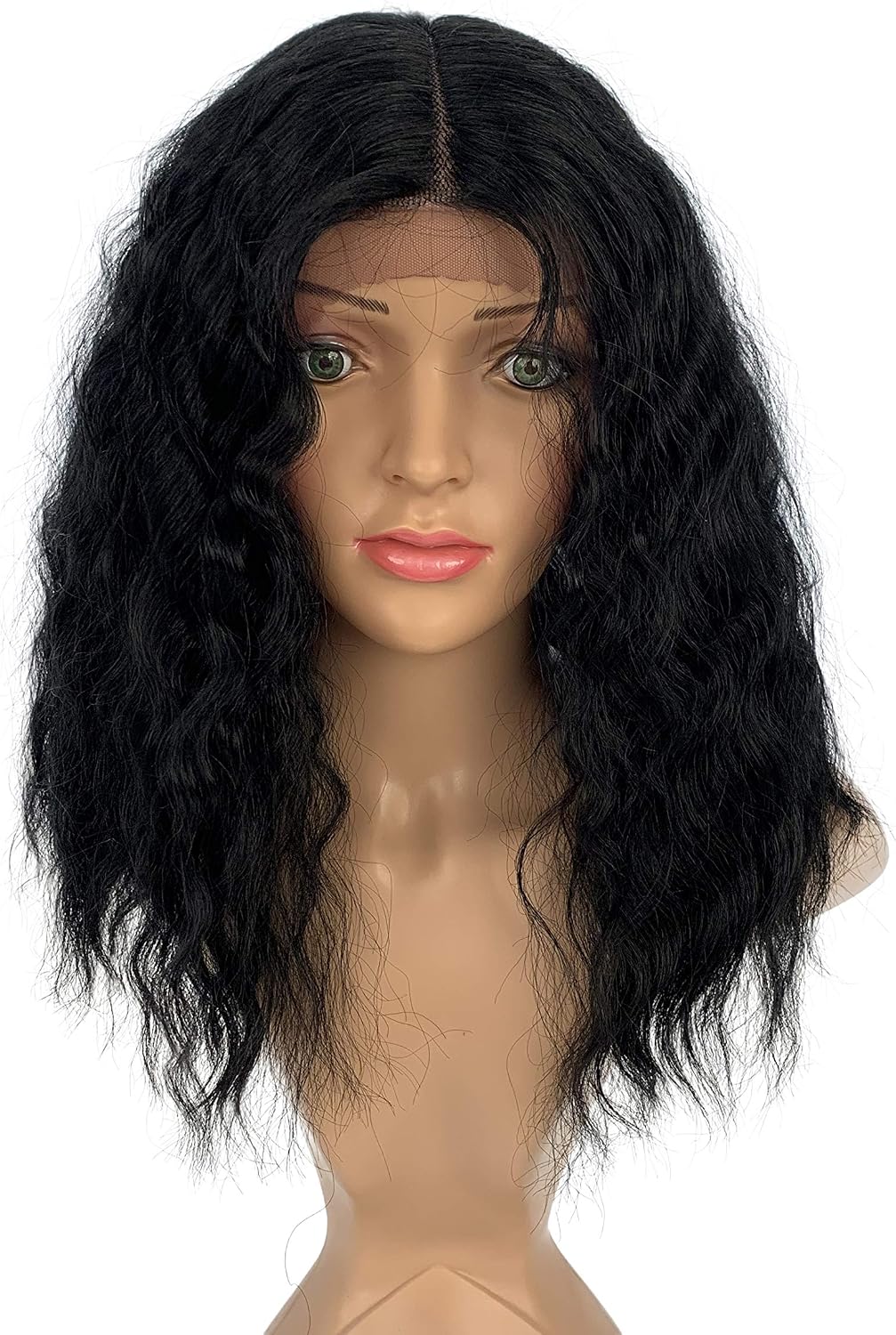SLEEK Lace Front Wigs With Baby Hair 15’’ Shoulder Length Nature Loose Synthetic SPOTLIGHT 101 ABBIE lace wig Centre Part 4'' Deep Lace Heat Resistant Fiber150g-2